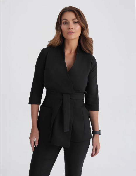 Medizinische Tunika Zoya - TRUE BLACK