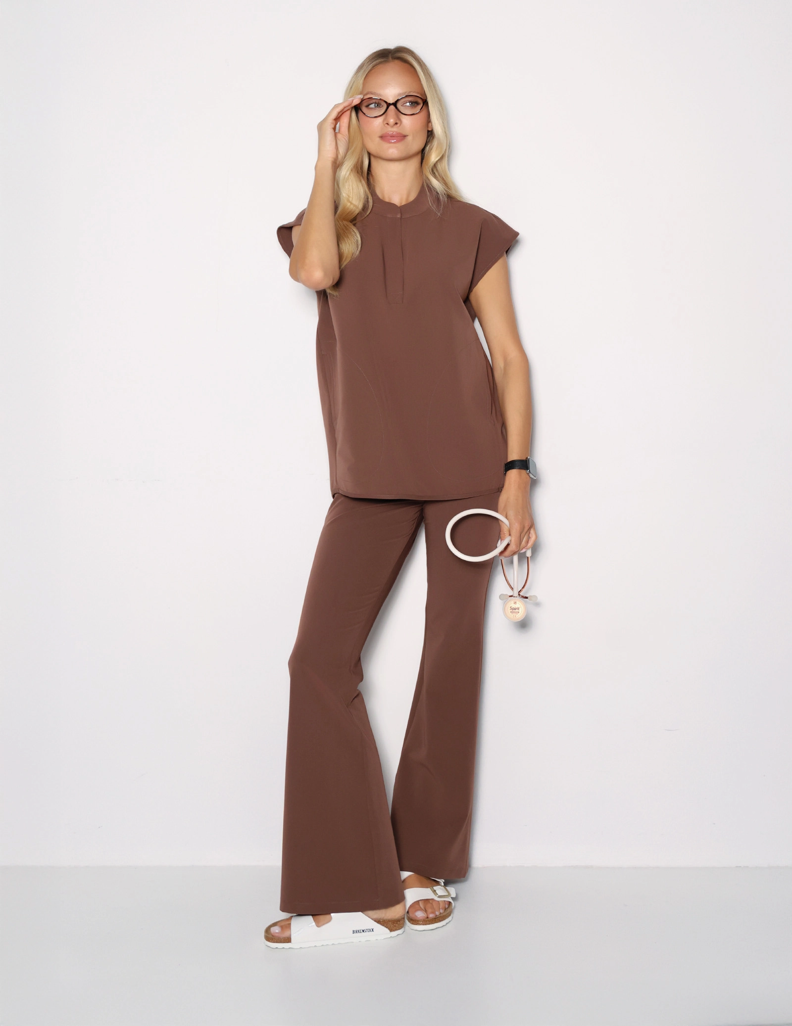 Medizinischer Kasack Khloe - MILKY BROWN