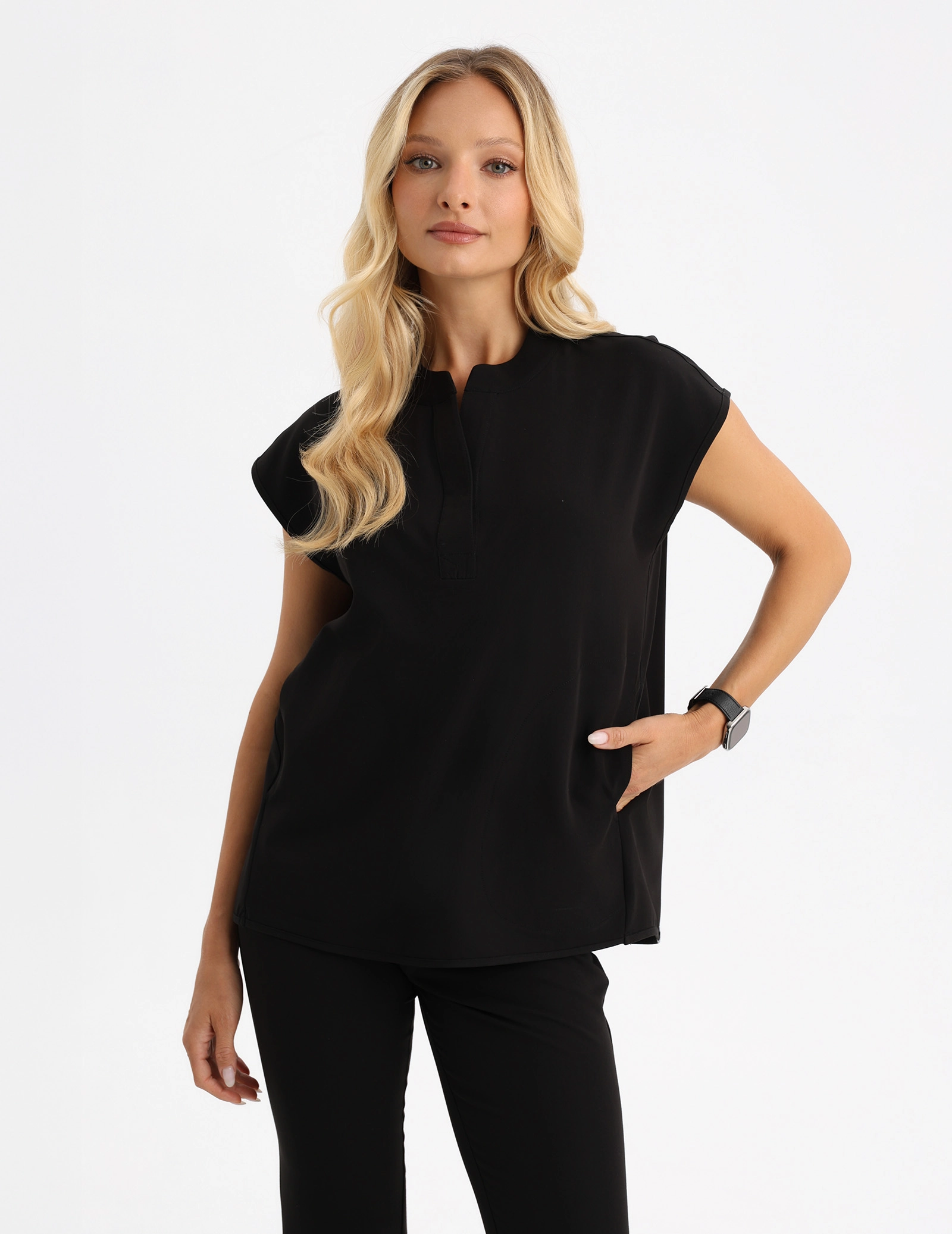 Medizinischer Kasack Khloe - BLACK