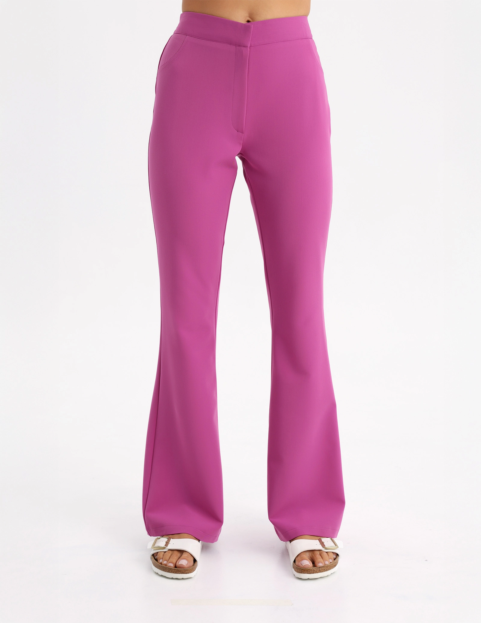Damen Medizinische Hose Flare - ELECTRIC PINK