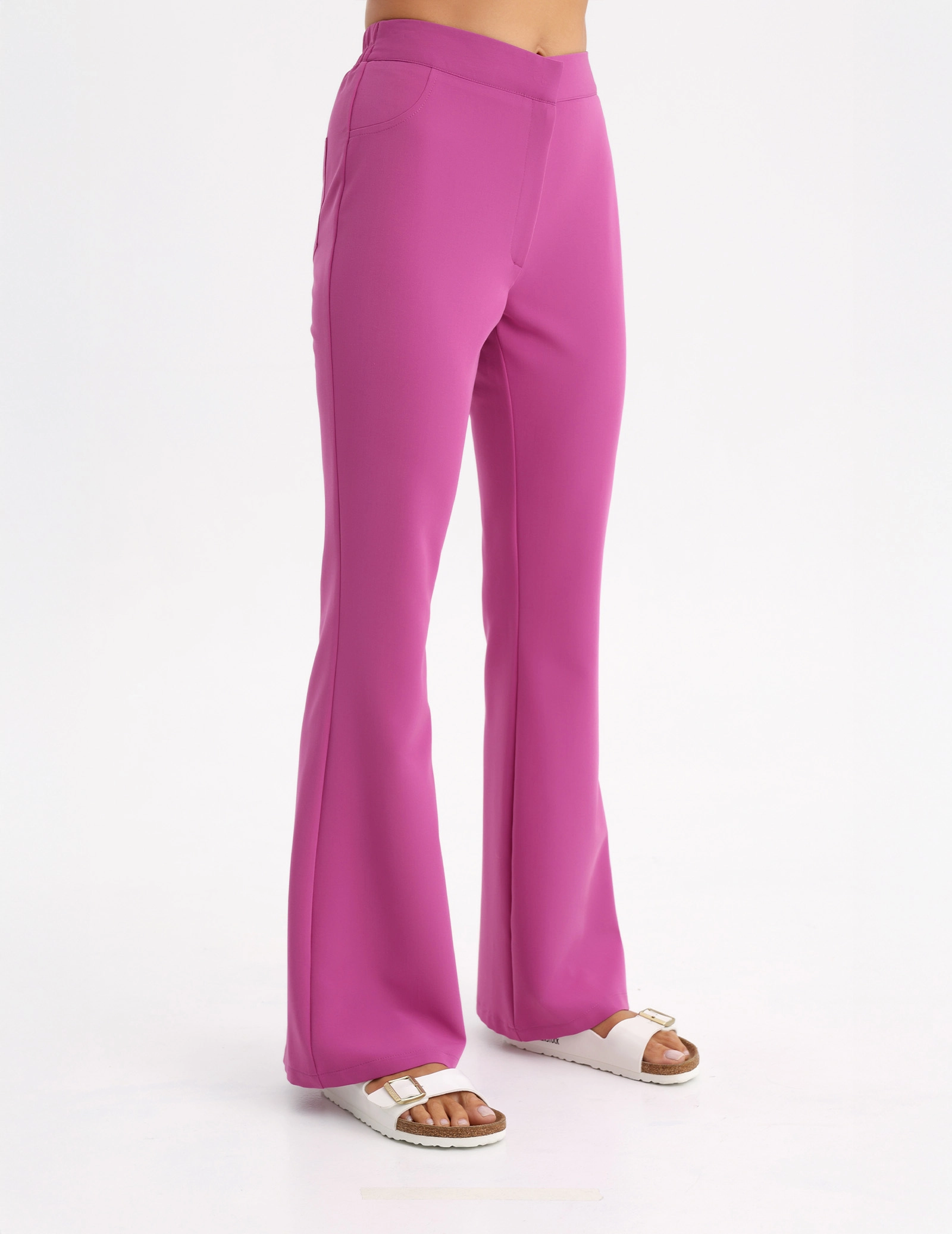 Damen Medizinische Hose Flare - ELECTRIC PINK