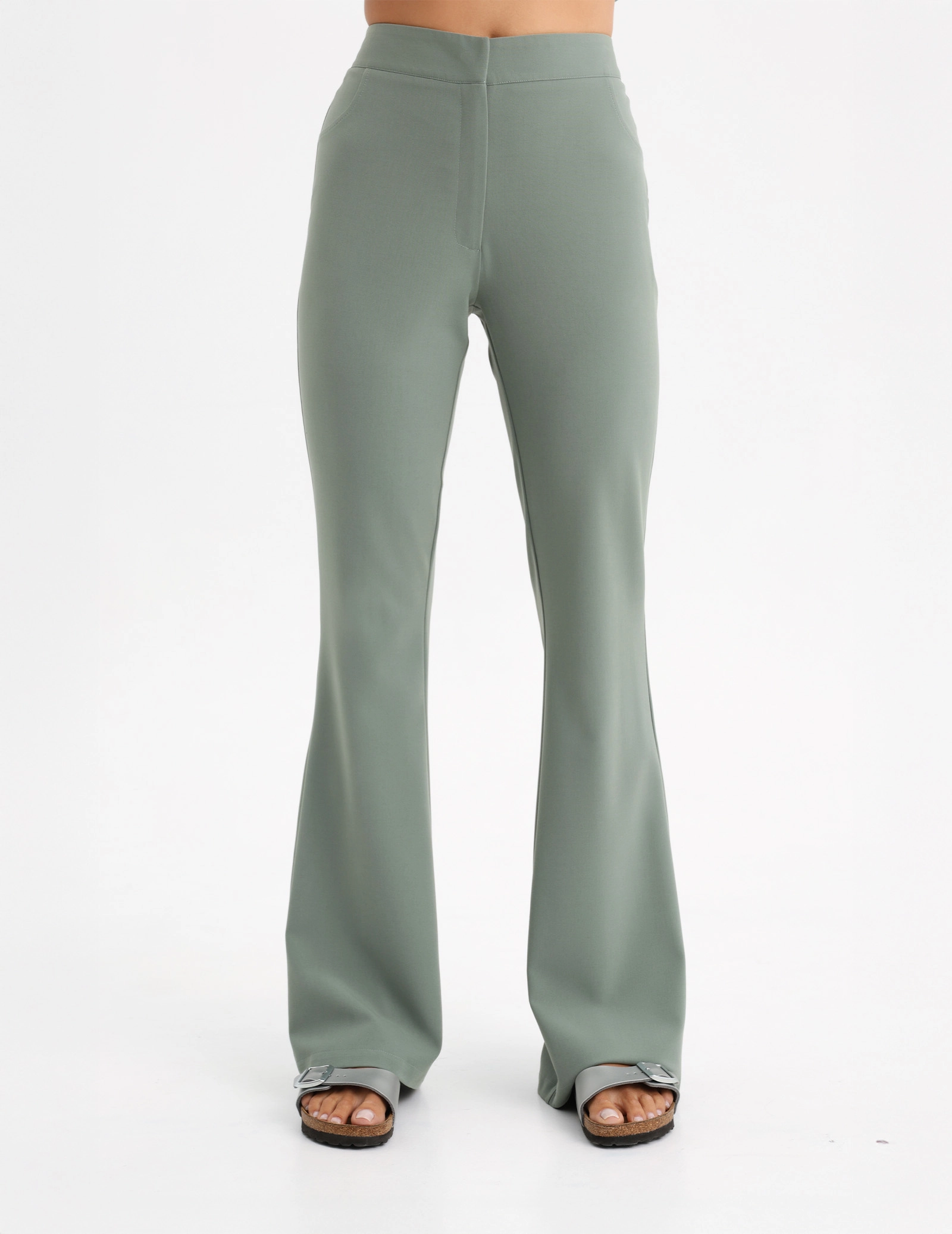 Damen Medizinische Hose Flare - DUSTY GREEN