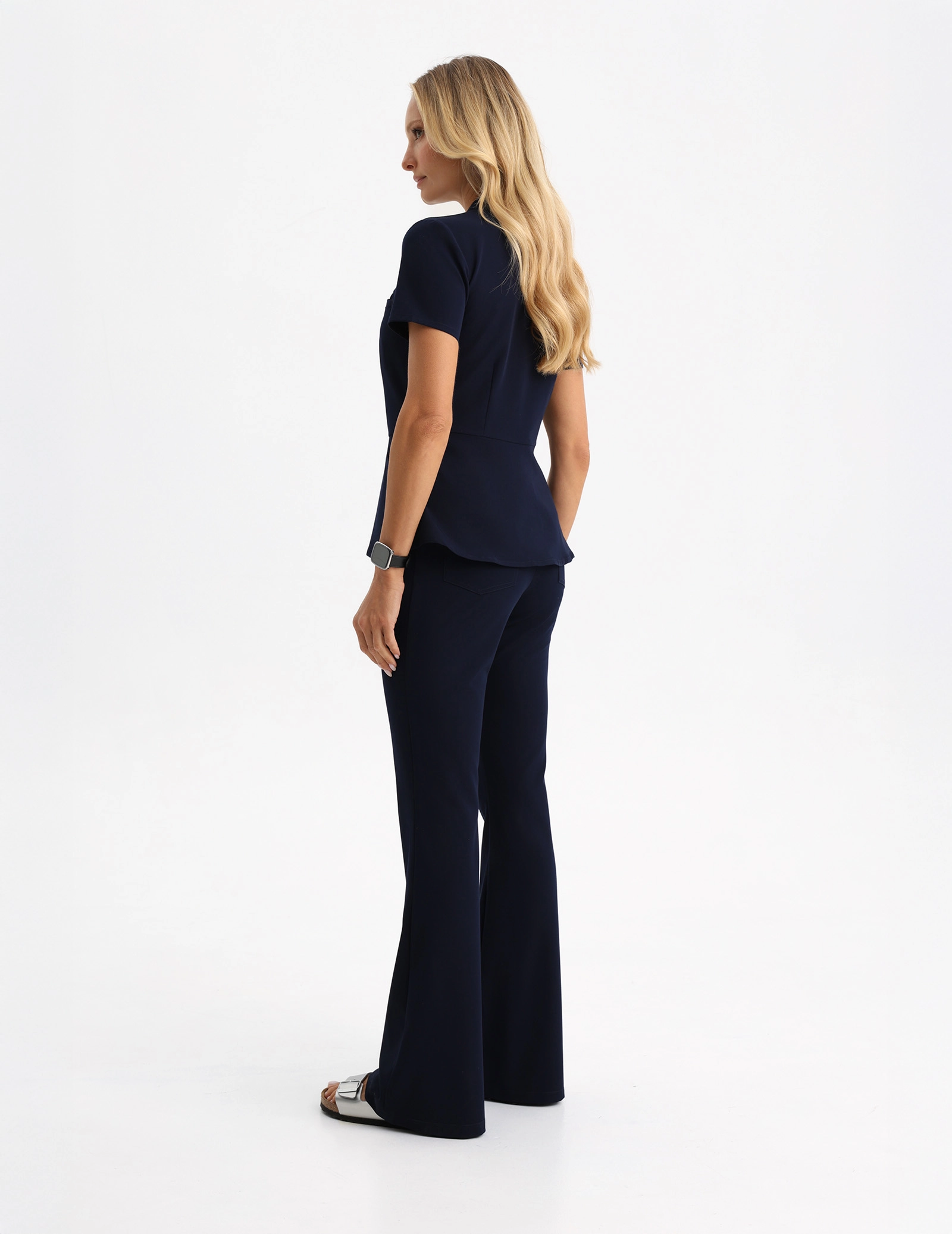Damen Medizinische Hose Flare - DARK NAVY