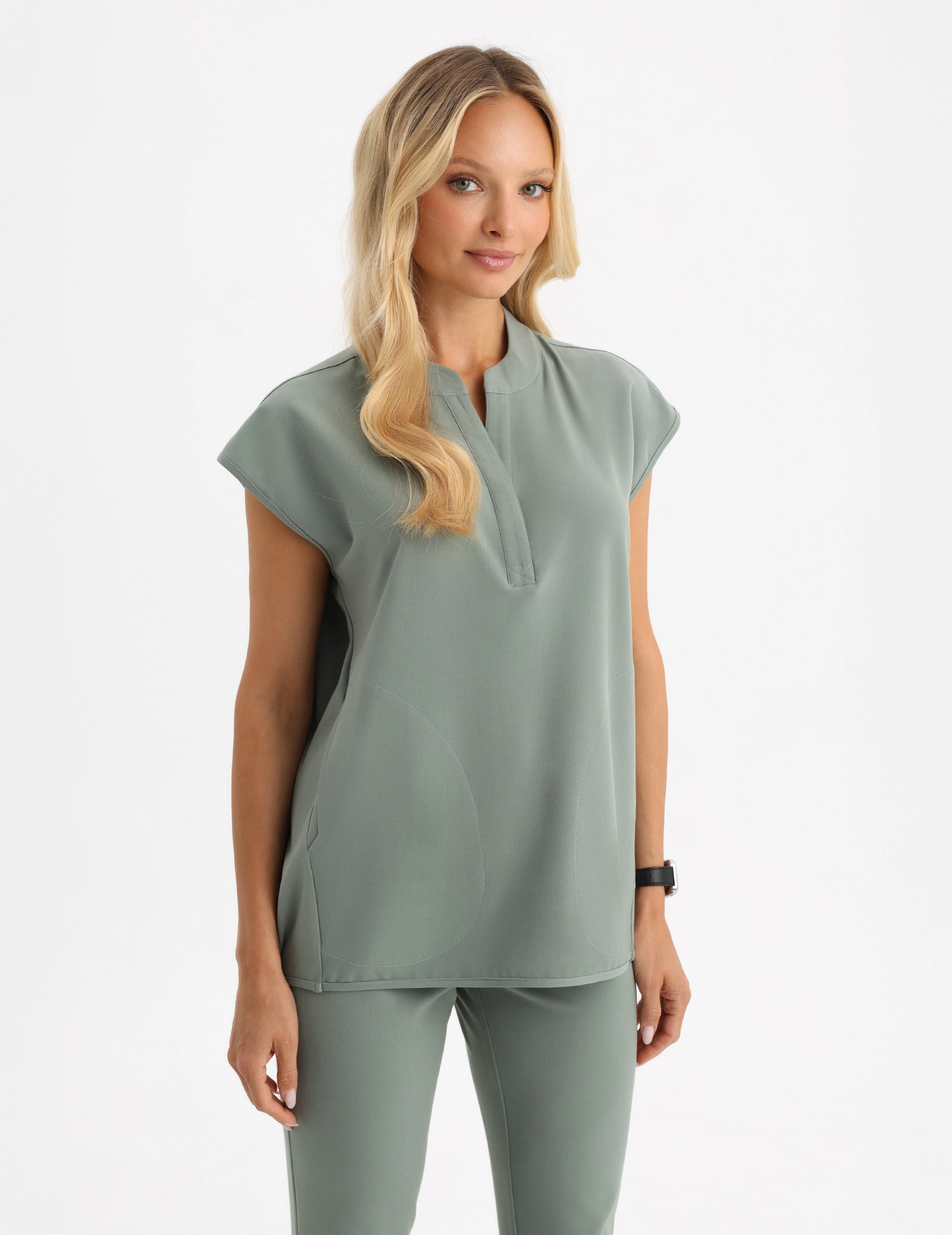 Medizinischer Kasack Khloe - DUSTY GREEN