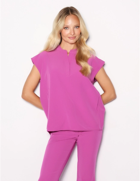 Medizinischer Kasack Khloe - ELECTRIC PINK