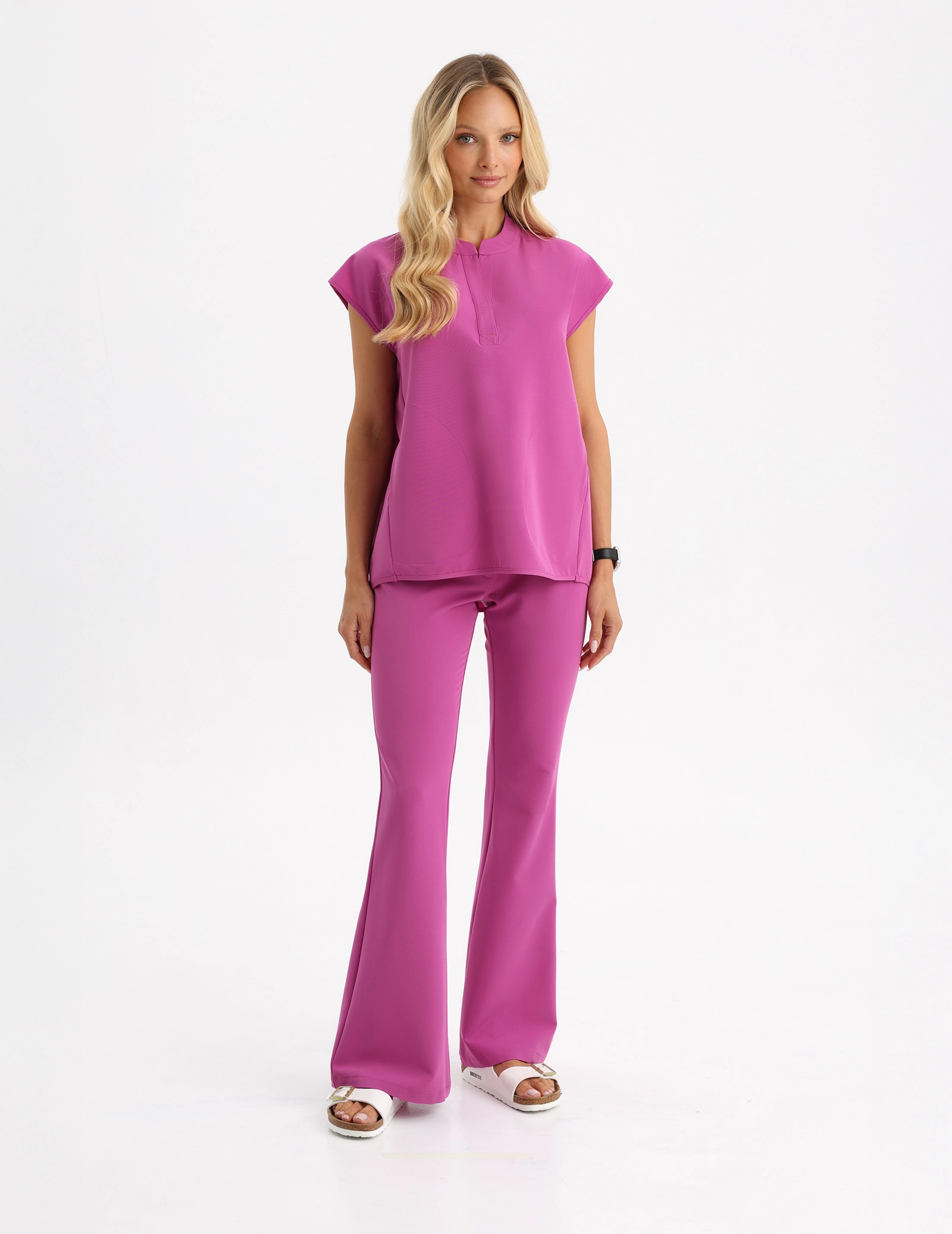 Medizinischer Kasack Khloe - ELECTRIC PINK