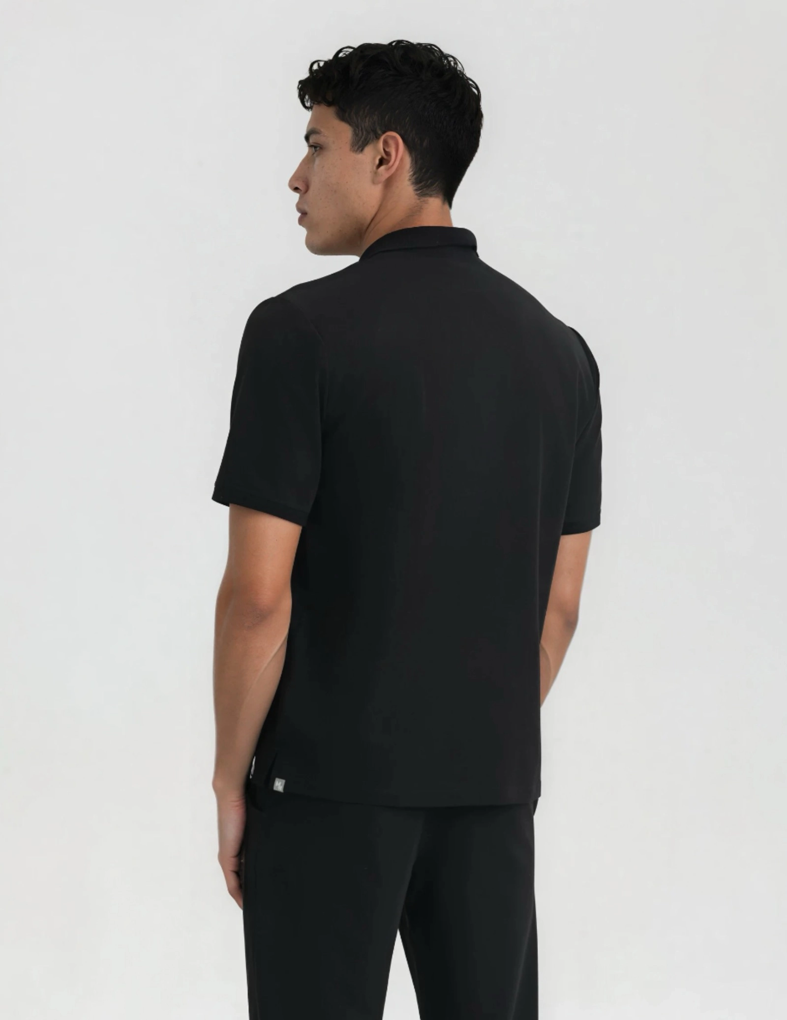 Medizinisches Kasack Polo Herren - BLACK