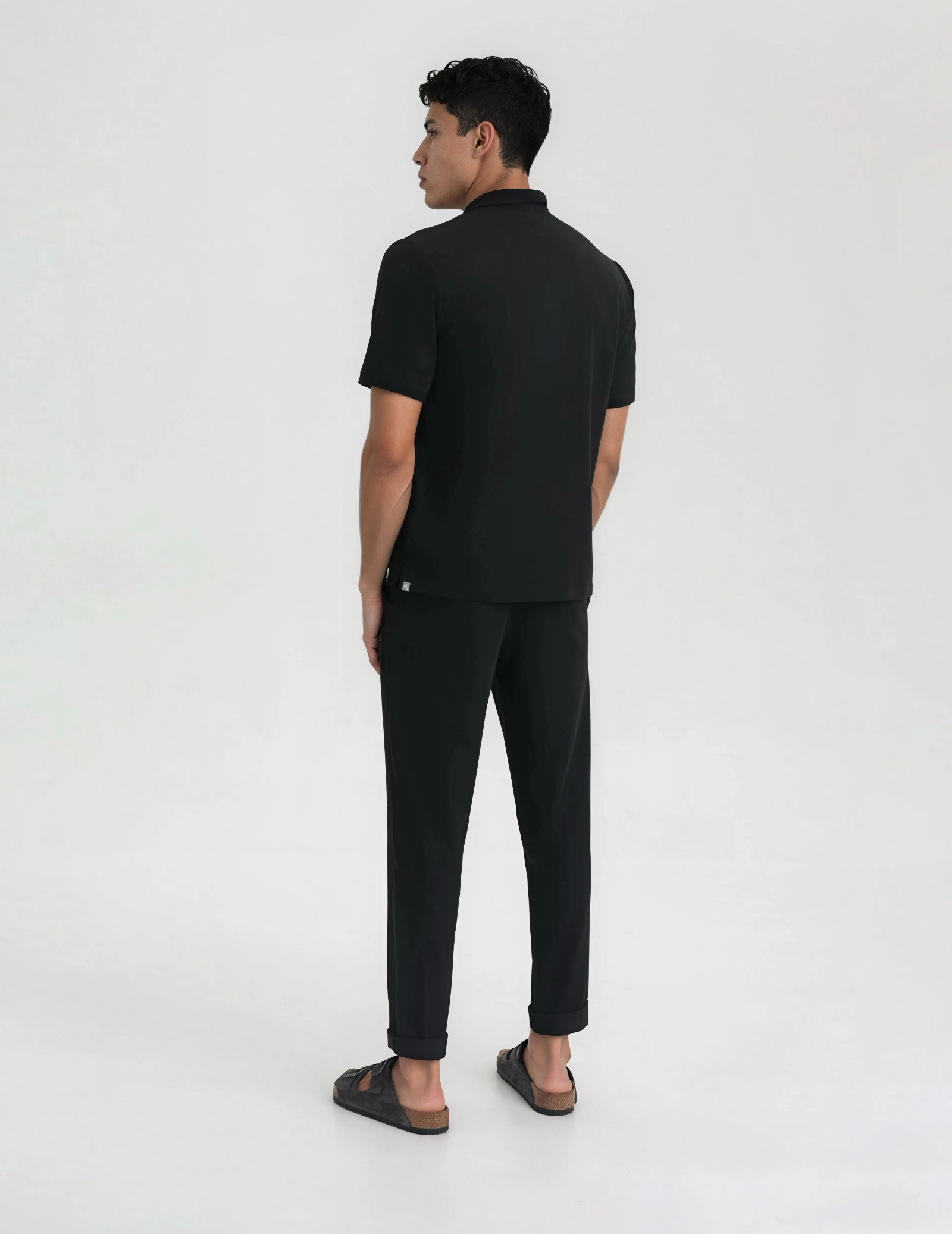 Medizinisches Kasack Polo Herren - BLACK