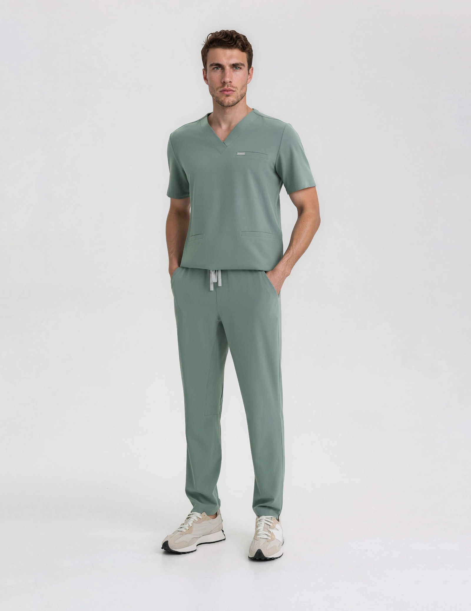 Herren-Basic-Hose – DUSTY GREEN
