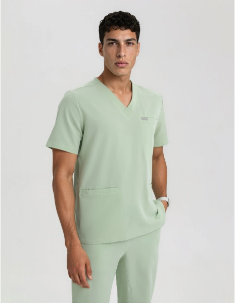 Medizinische Bluse Birbal – MATCHA LATTE