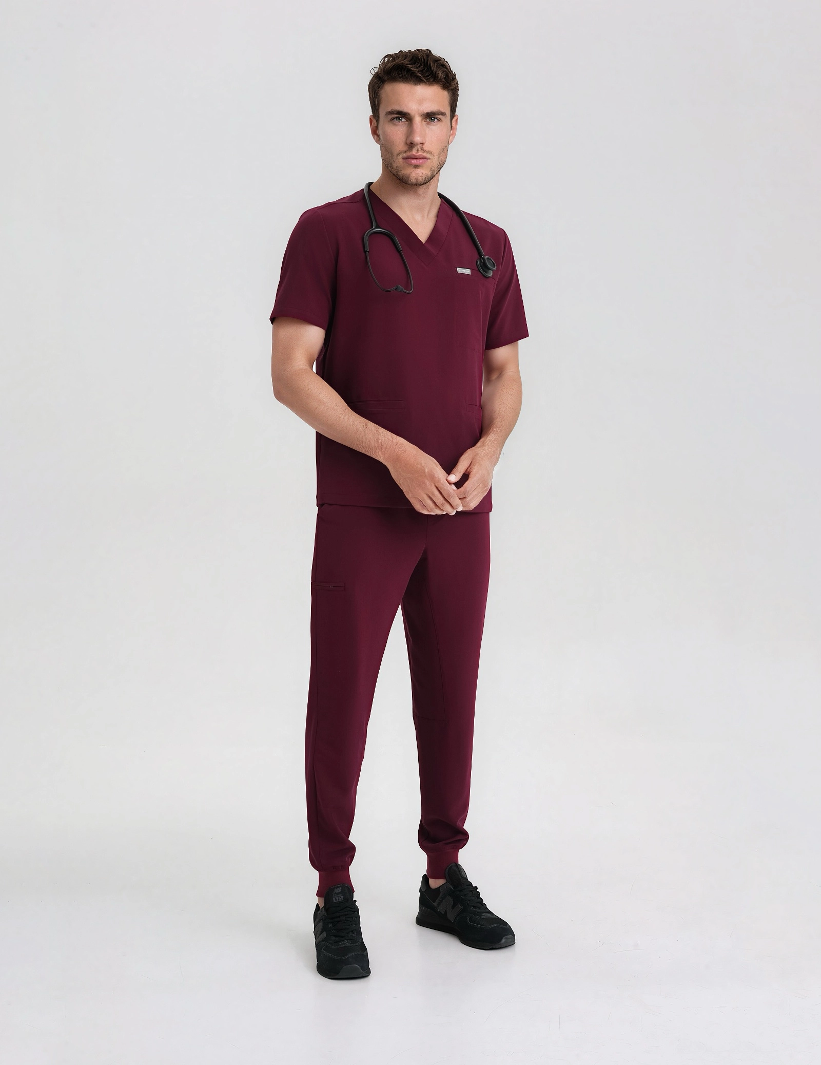 Herren Jogger - BURGUNDY