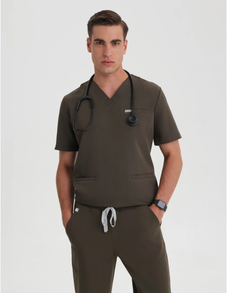 Bluza Medyczna Birbal - OLIVE NIGHT