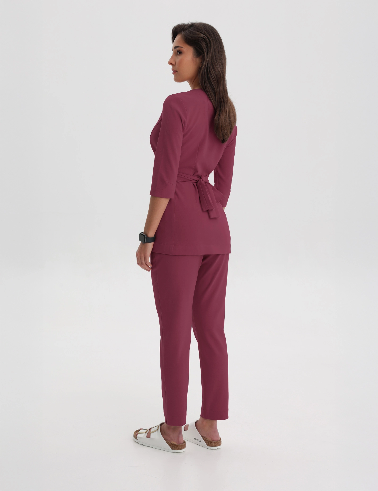 Medizinische Wickelbluse Rosalie - MULLED WINE