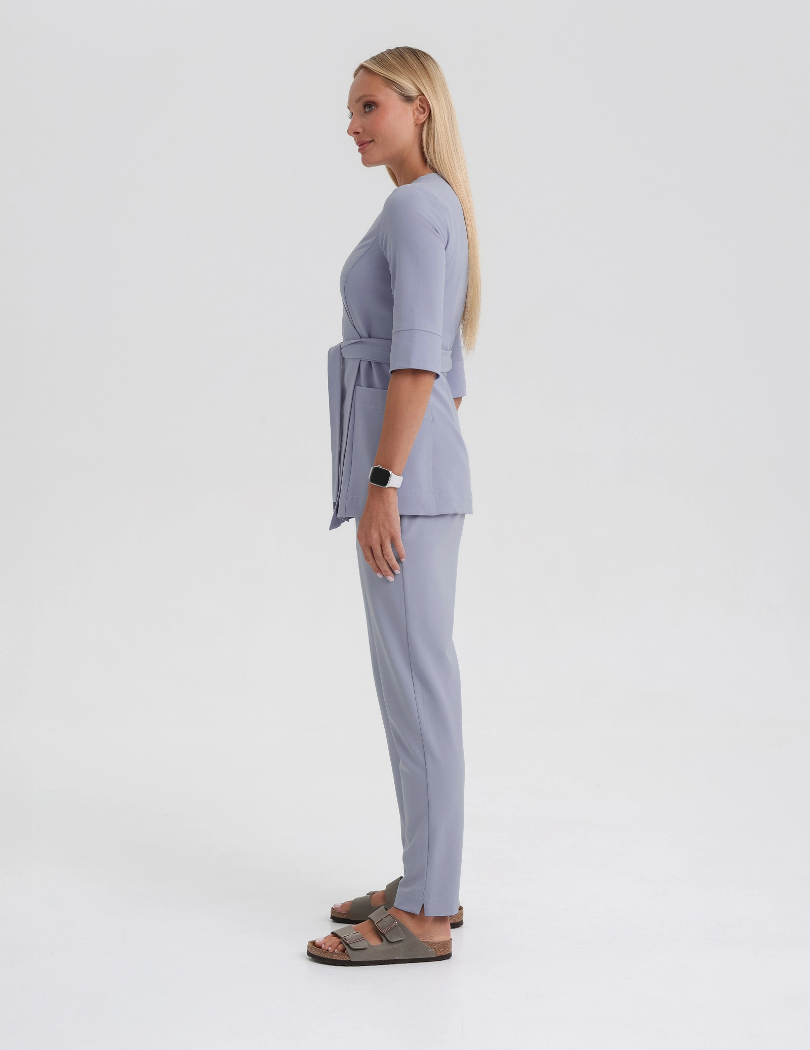 Medizinische Wickelbluse Rosalie - MILKY LAVENDER