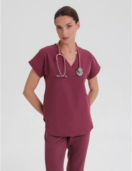 MEDIZINISCHE BLUSE Kendall - MULLED WINE