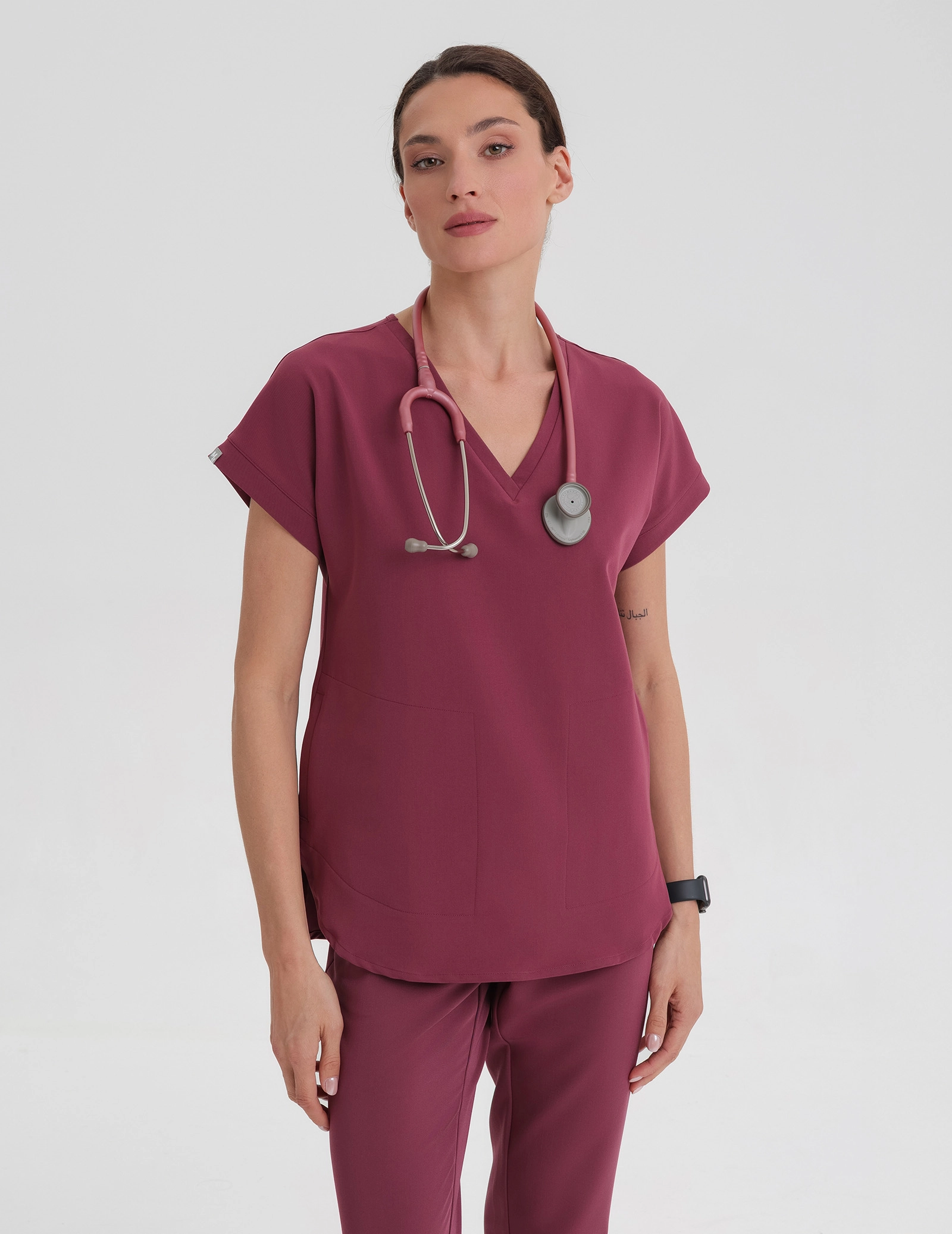 MEDIZINISCHE BLUSE Kendall - MULLED WINE