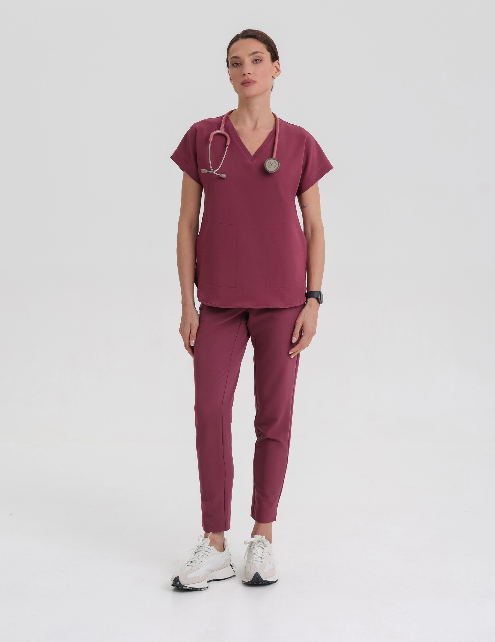MEDIZINISCHE BLUSE Kendall - MULLED WINE