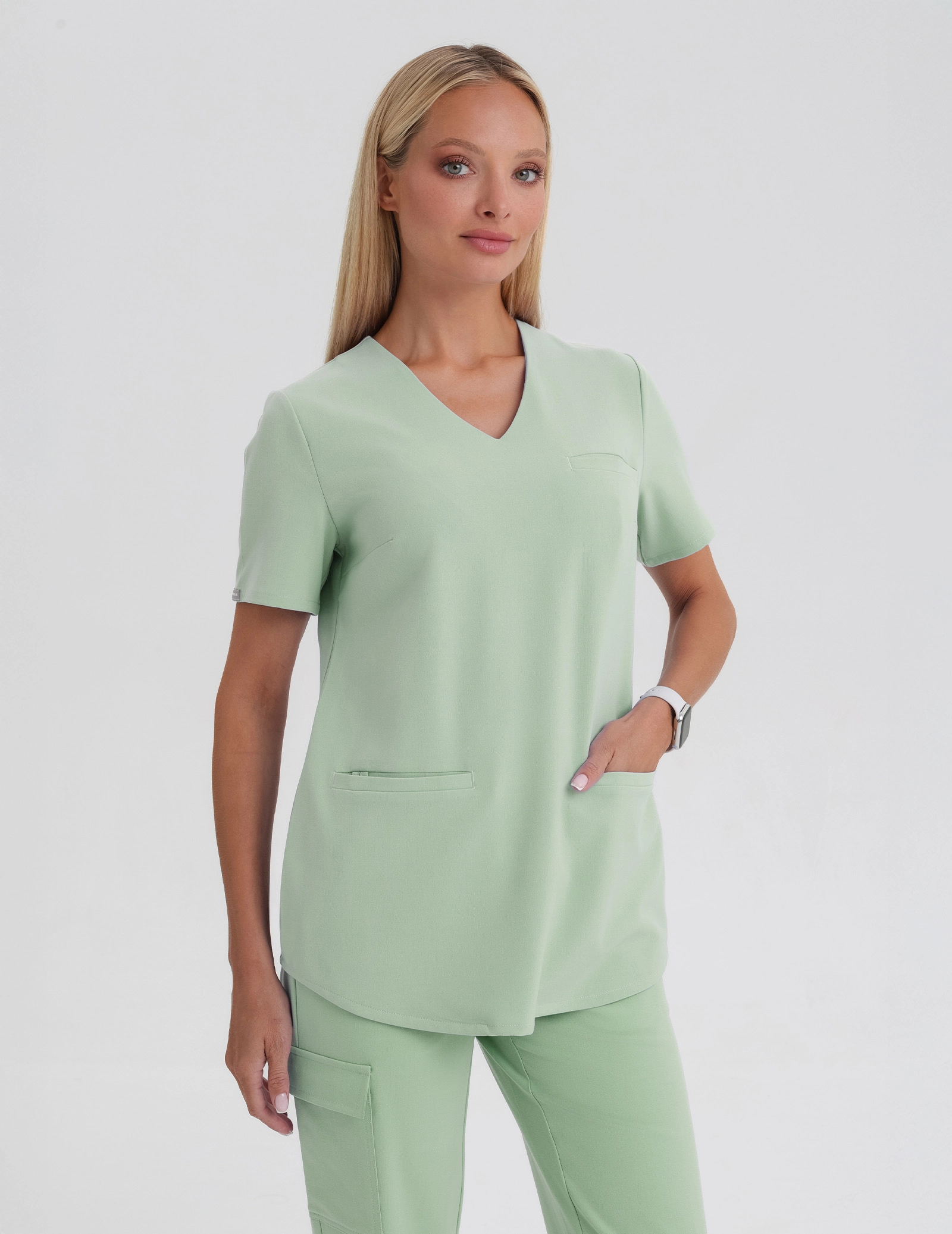 Medizinische Bluse Grace - BEIGE