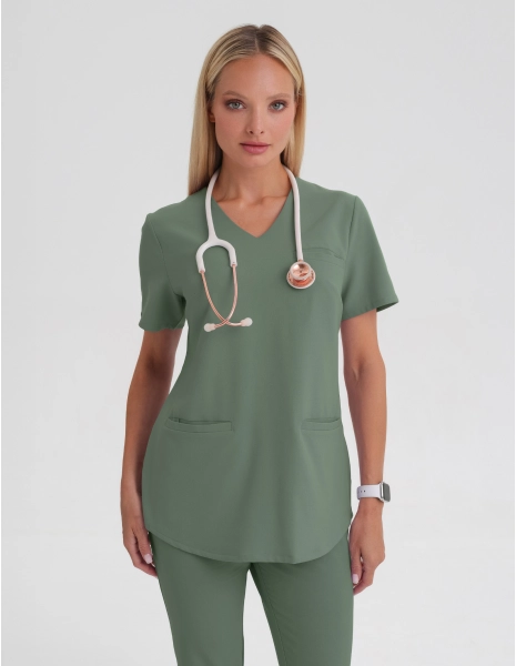 Grace Medizinische Bluse - KHAKI