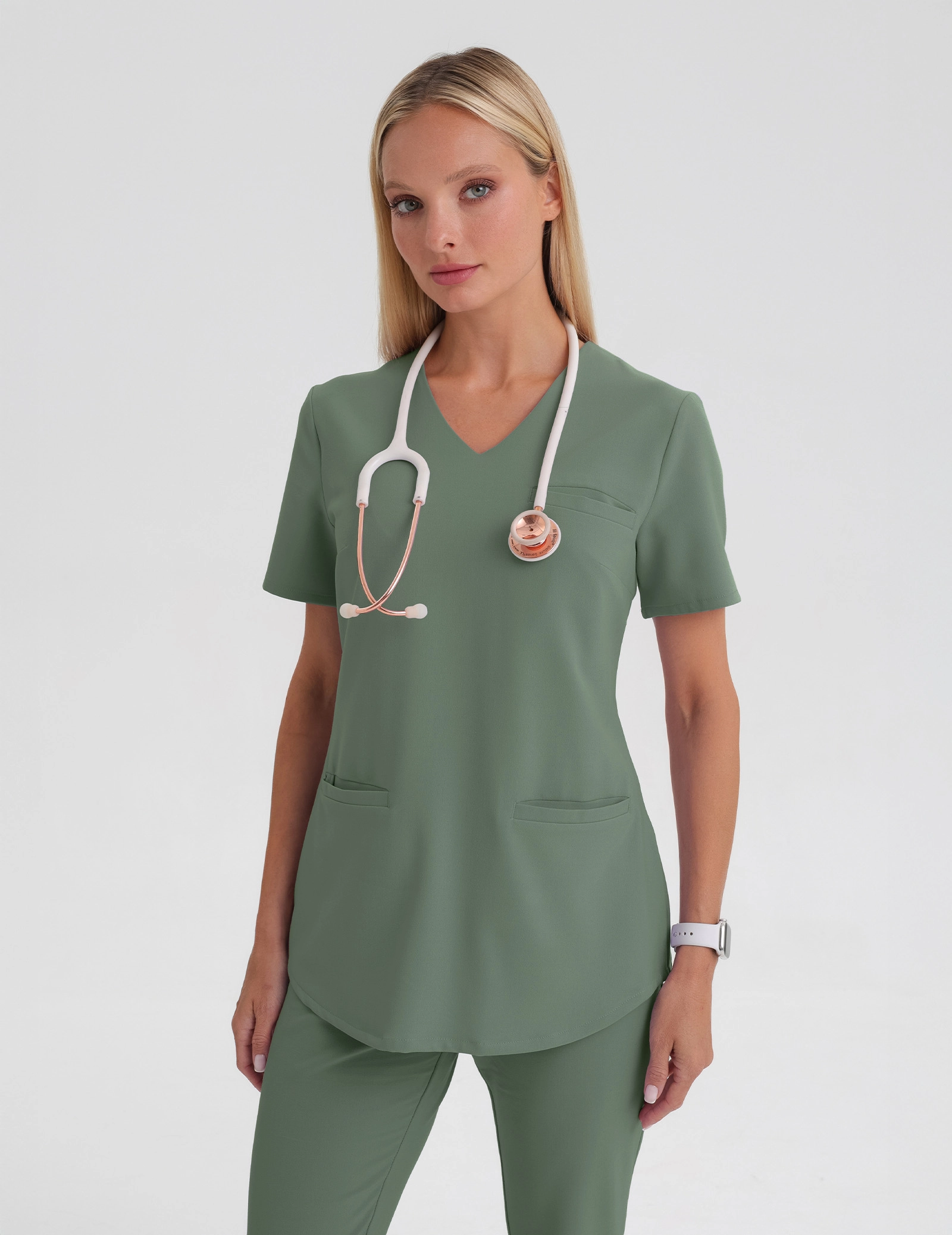 Grace Medizinische Bluse - KHAKI