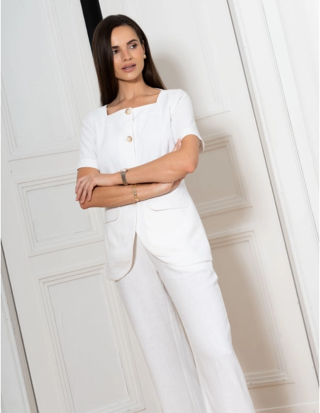 Damen Kasack Sole - SOFT WHITE