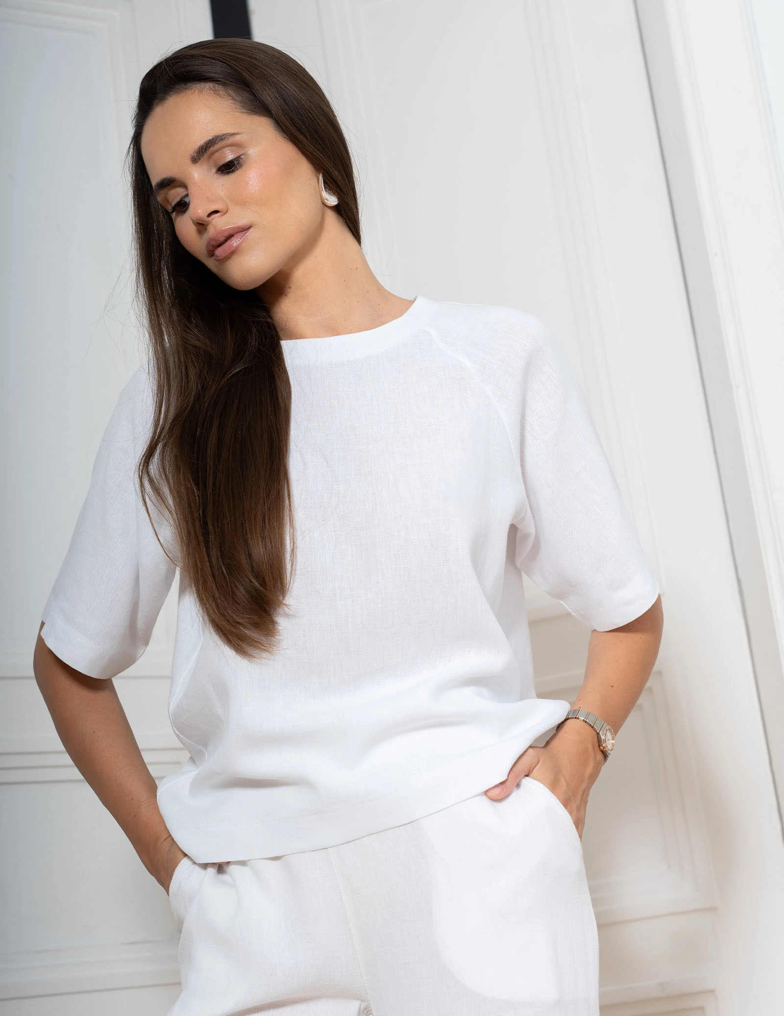 Damen Kasack Luna - SOFT WHITE