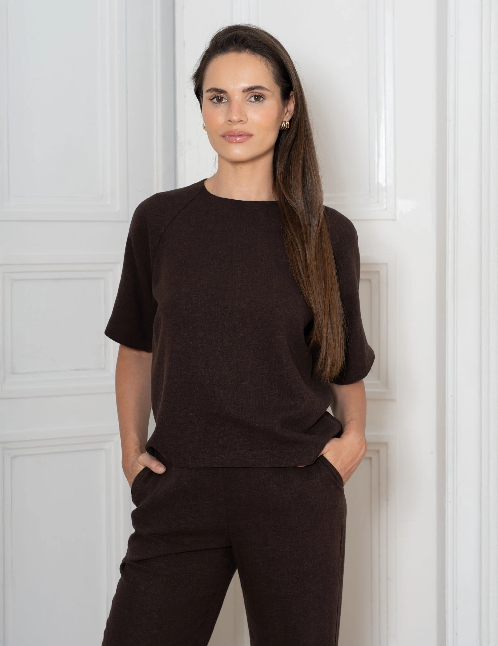 Damen Kasack Luna - DOLCE COCOA