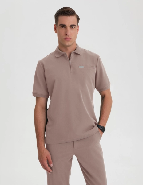 Medizinisches Kasack Polo Herren - BEIGE