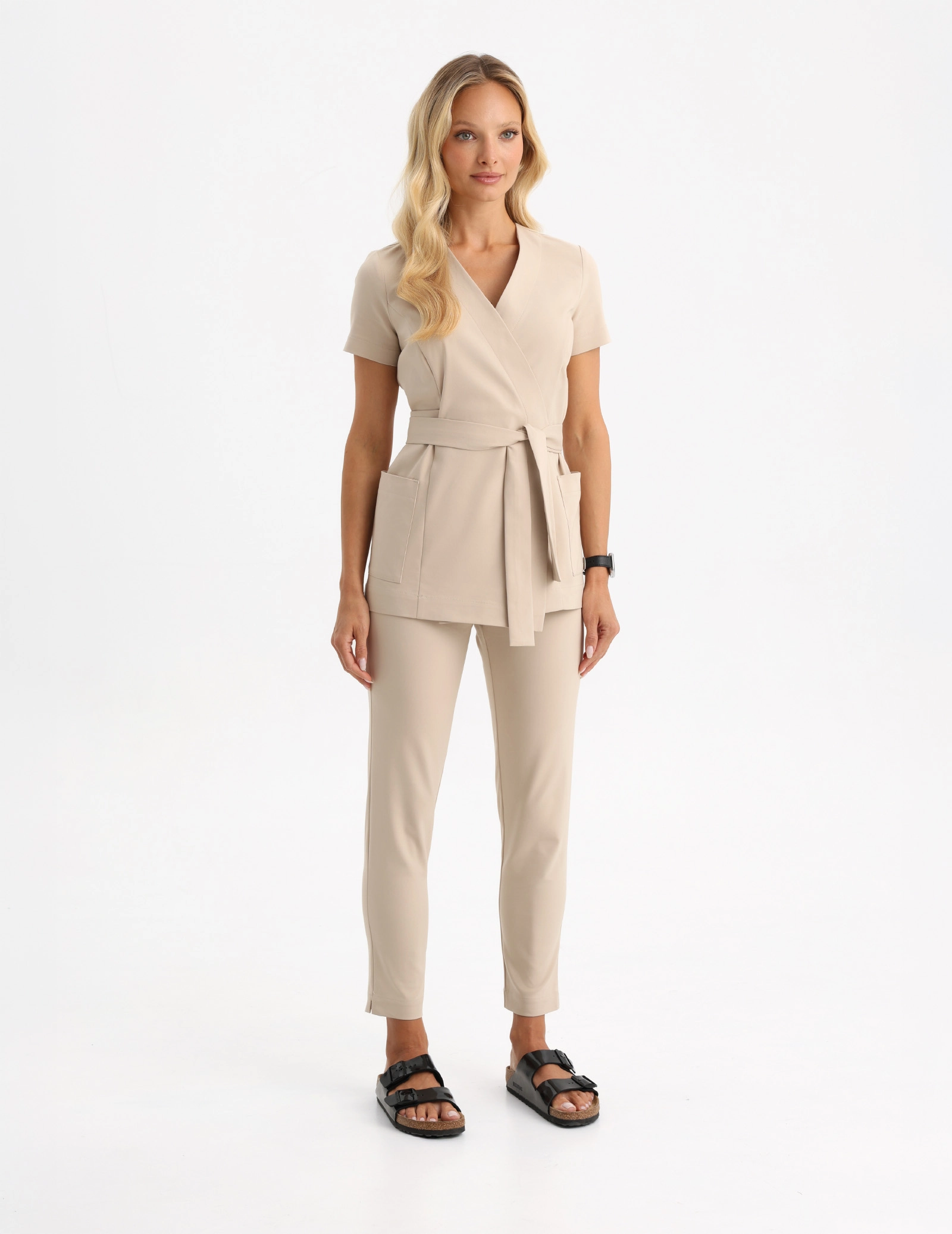 Damen Medizinische Hose Slim Fit - NUDE