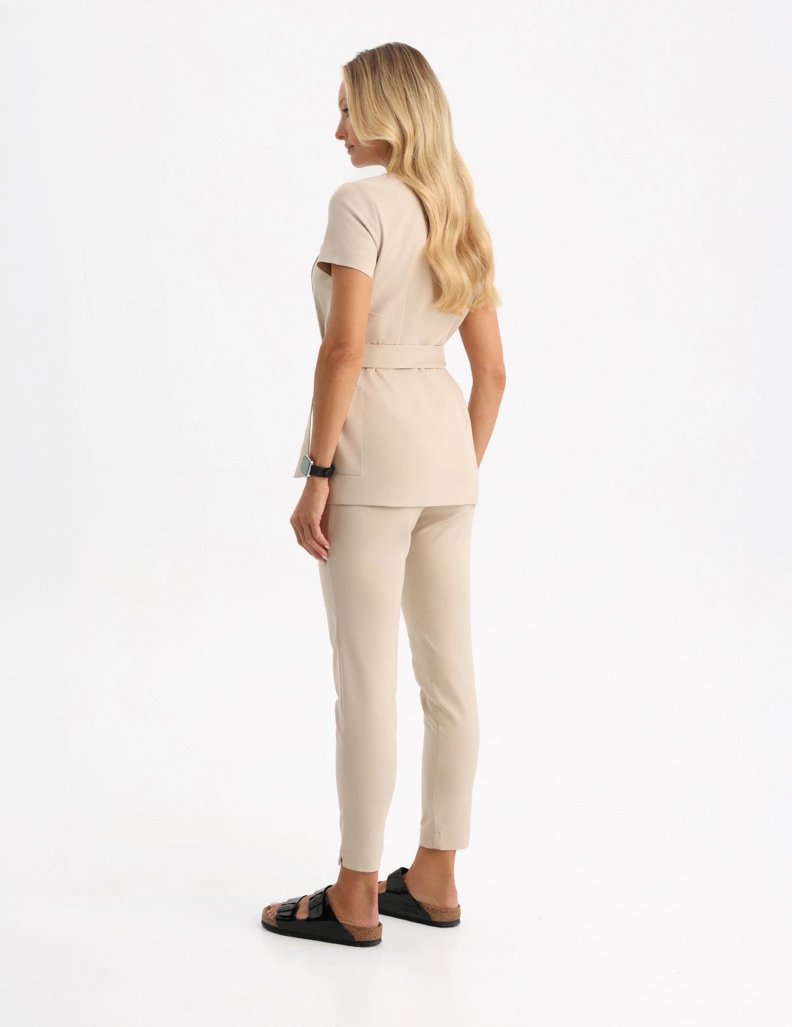 Damen Medizinische Hose Slim Fit - NUDE
