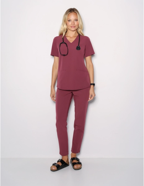 Damen Hose Basic - MULLED WINE
