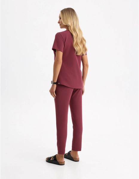 Damen Hose Basic - MULLED WINE
