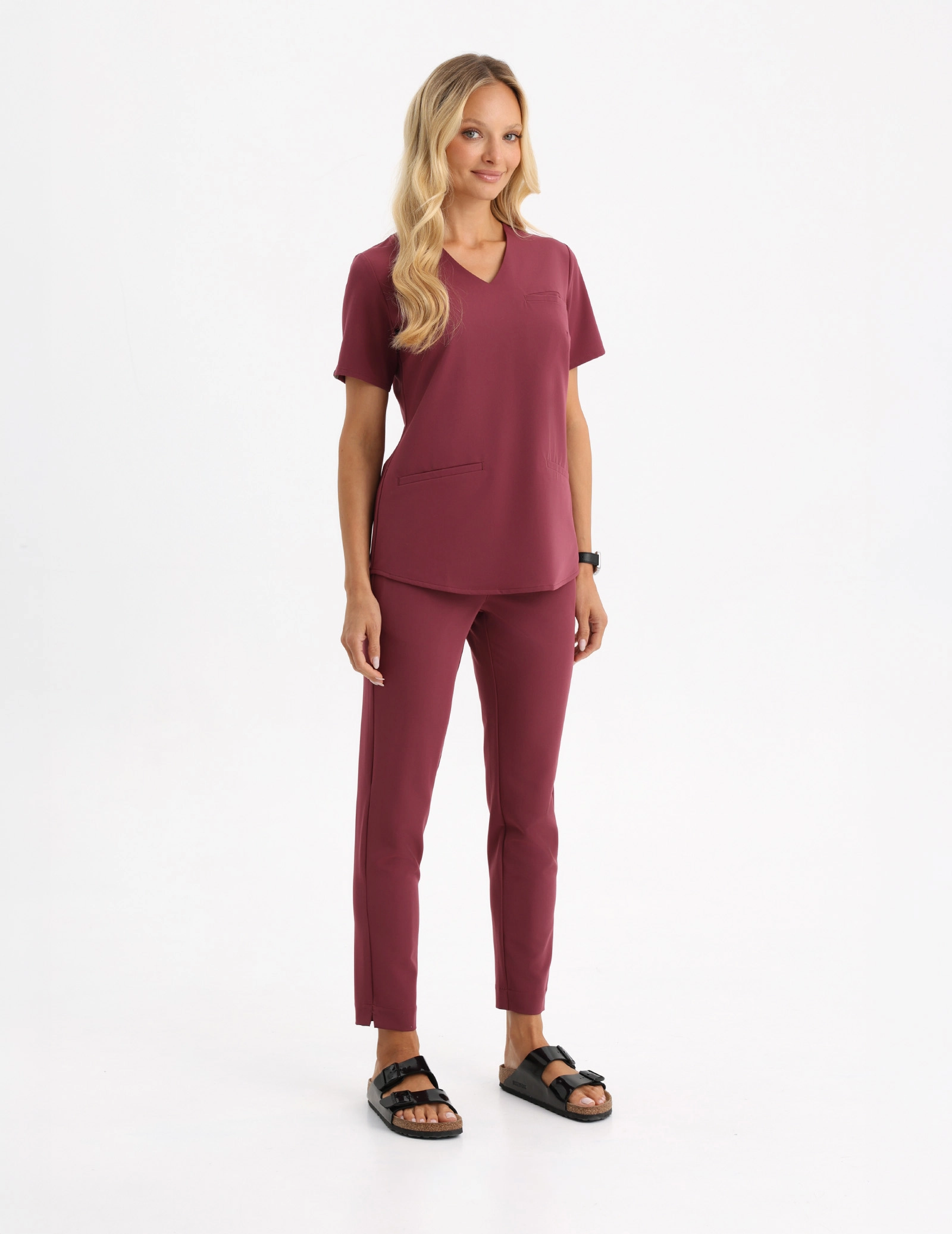 Damen Hose Basic - MULLED WINE