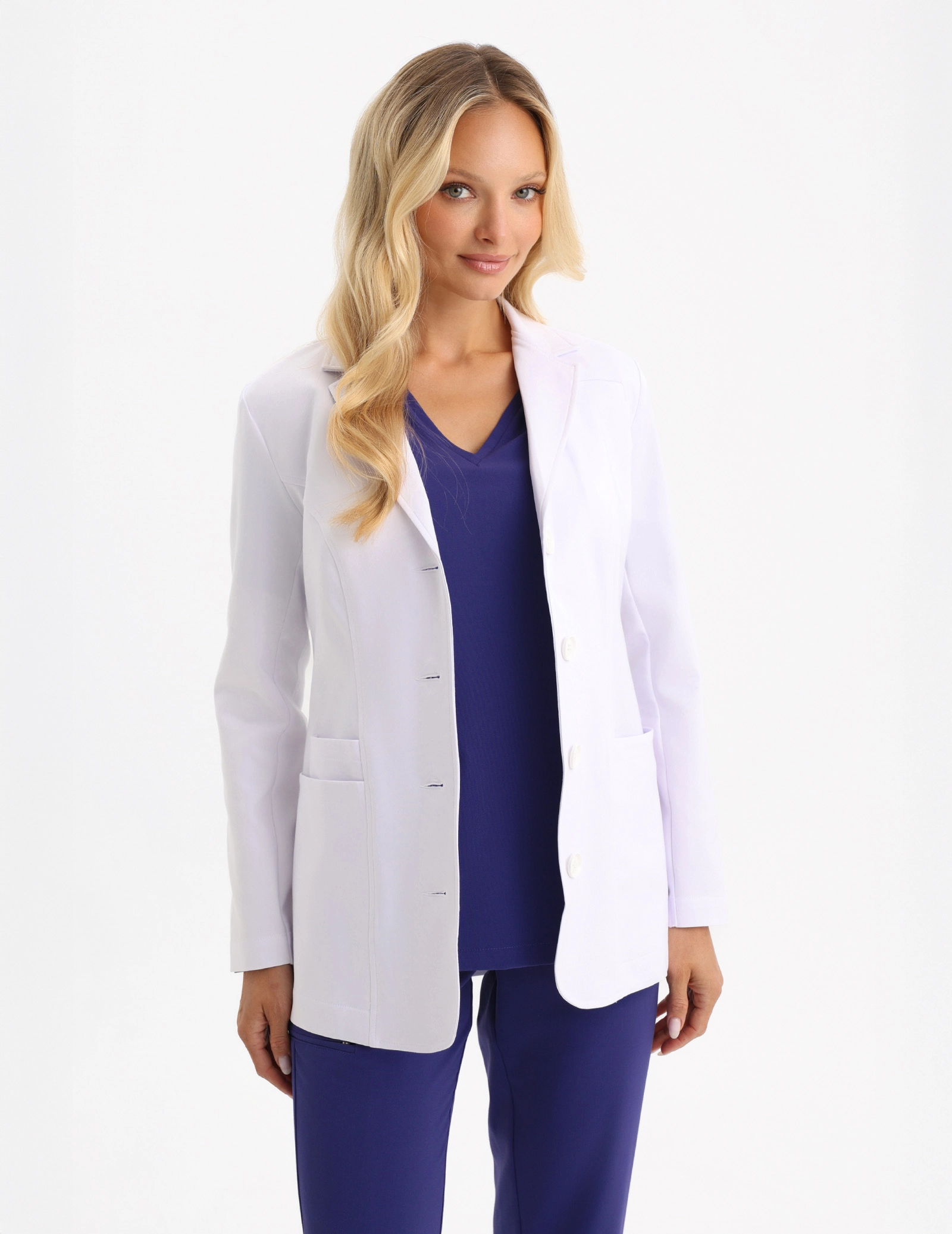 Damen Medizinischer Kittel Slim Fit - MADISON SHORT
