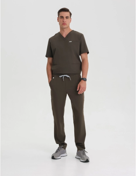Herren Basic Hose - OLIVENACHT