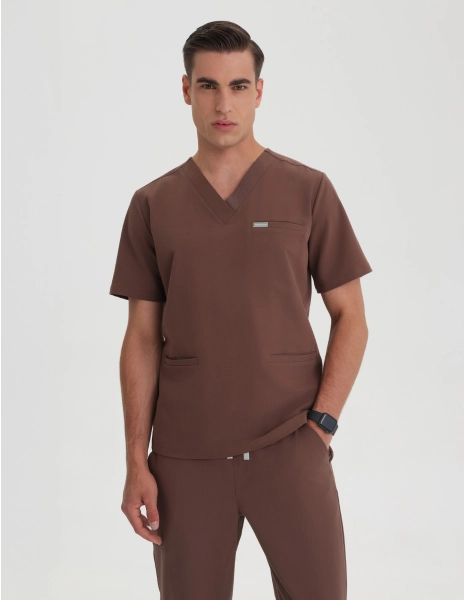 Medizinische Bluse Birbal - MILKY BROWN