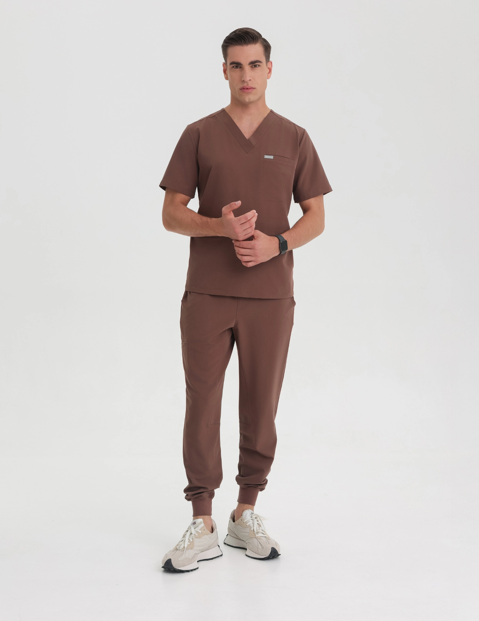 Medizinische Bluse Birbal - MILKY BROWN