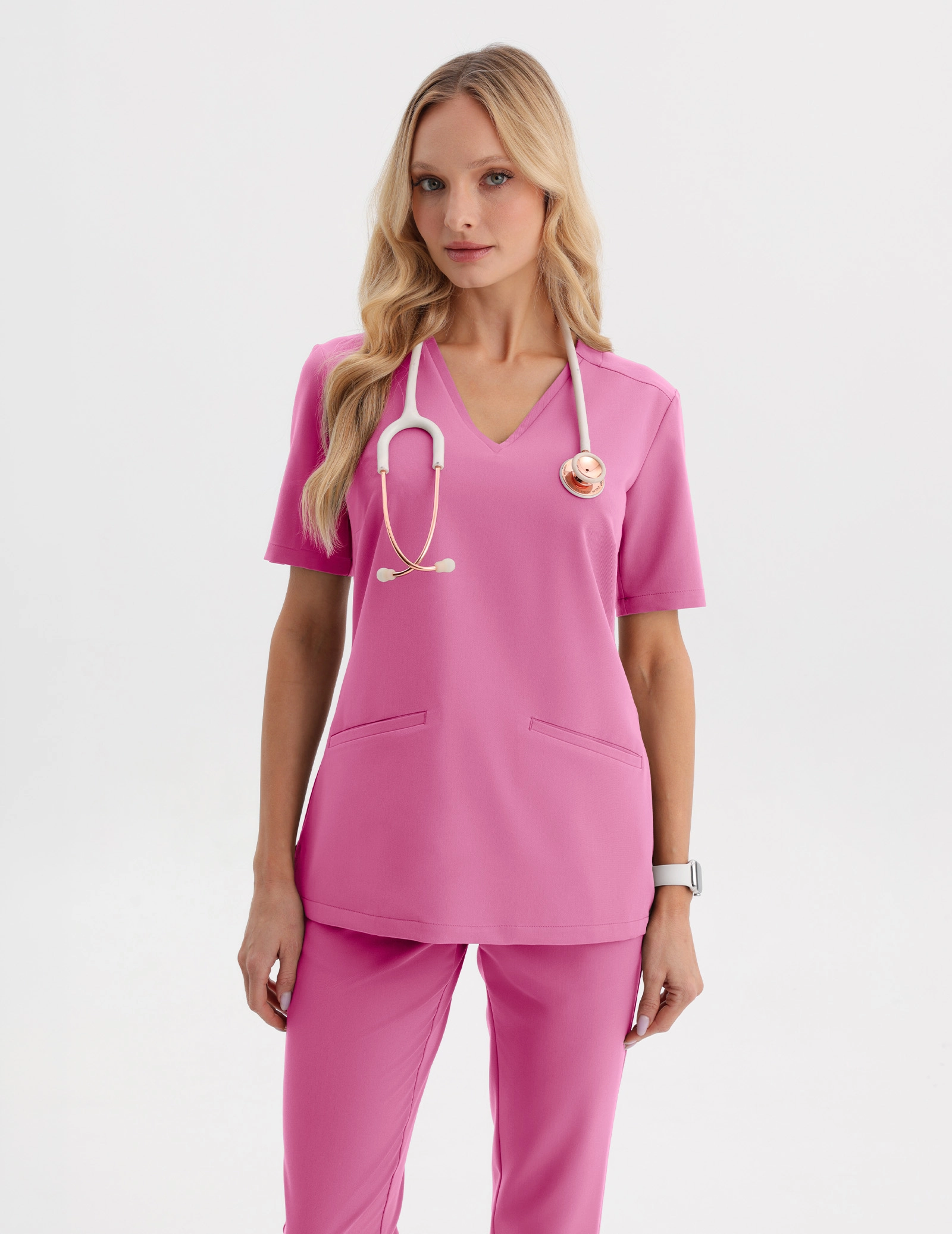 Medizinischer Kasack Casy - HOT PINK