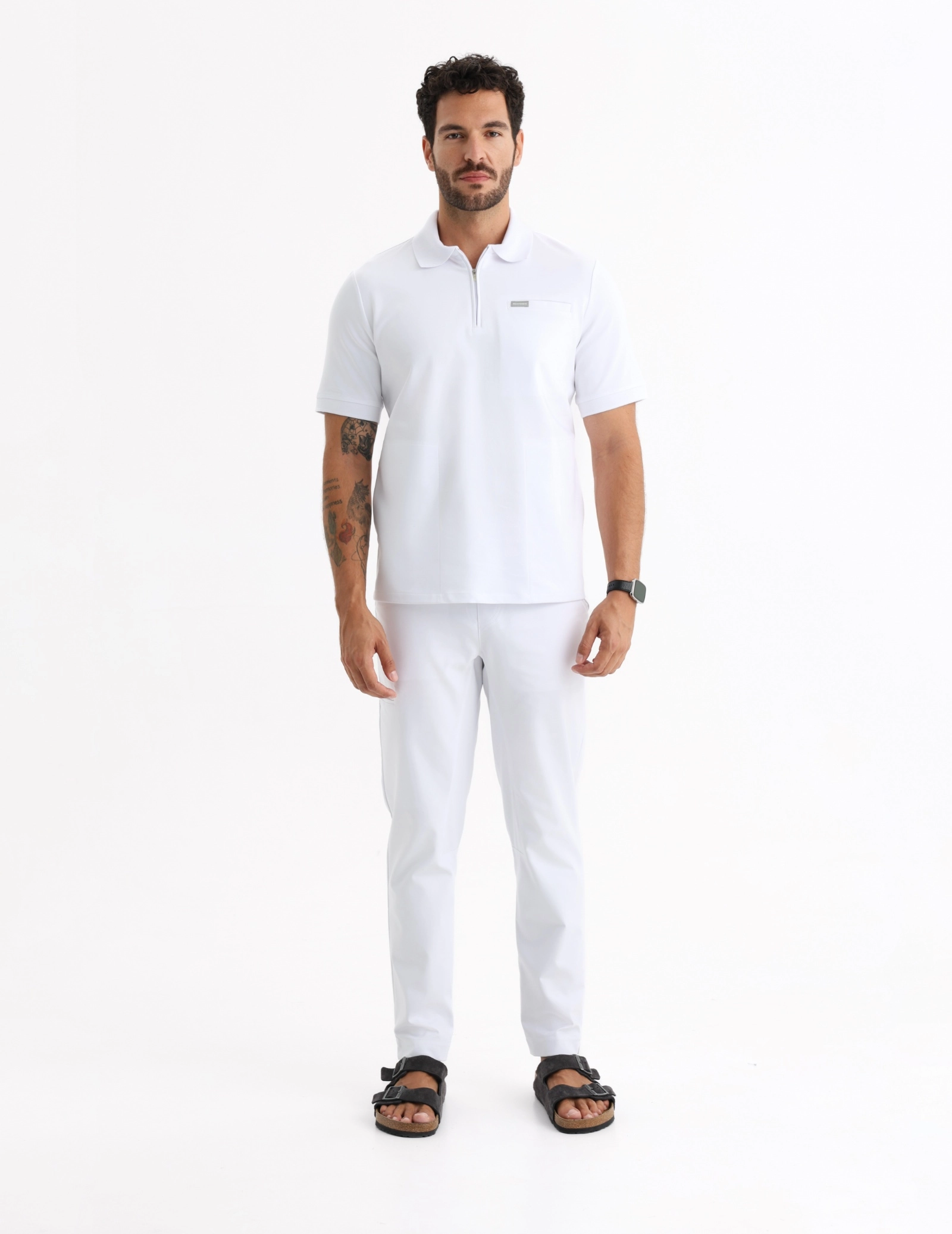 Medizinisches Kasack Polo Herren - WHITE