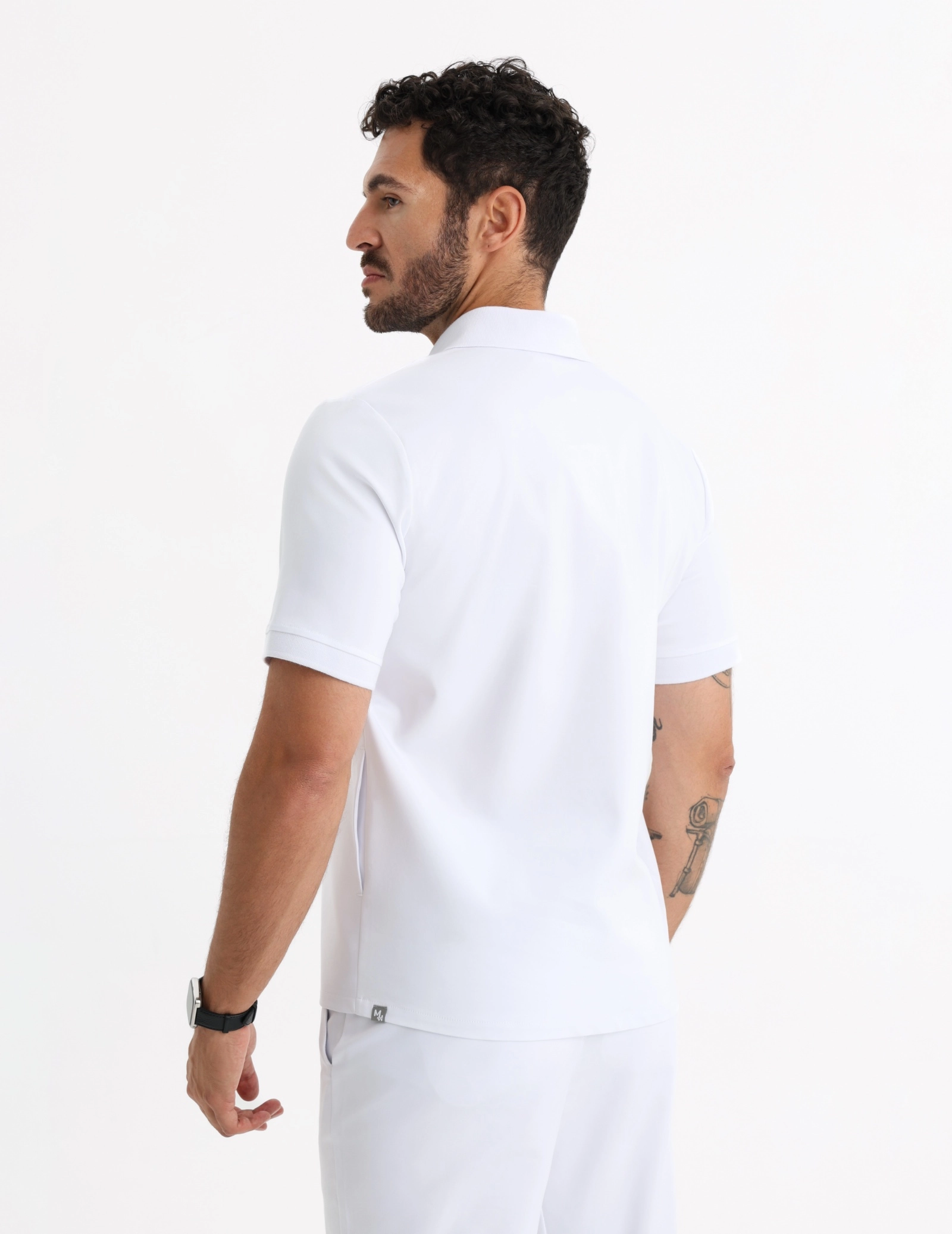 Medizinisches Kasack Polo Herren - WHITE