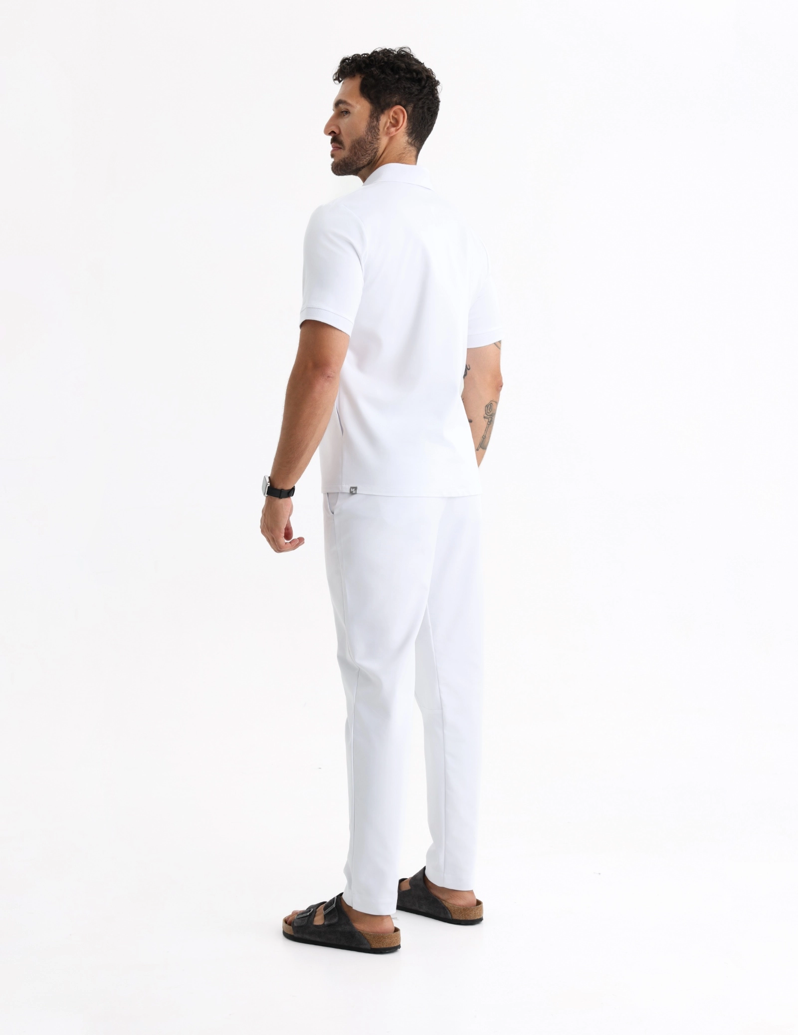 Medizinisches Kasack Polo Herren - WHITE