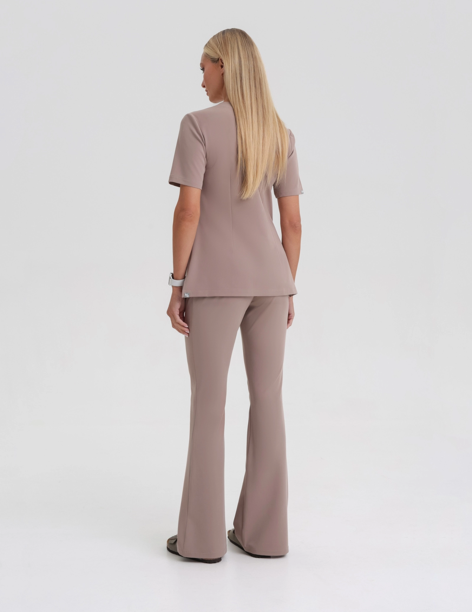 Damen Medizinische Hose Flare - BEIGE