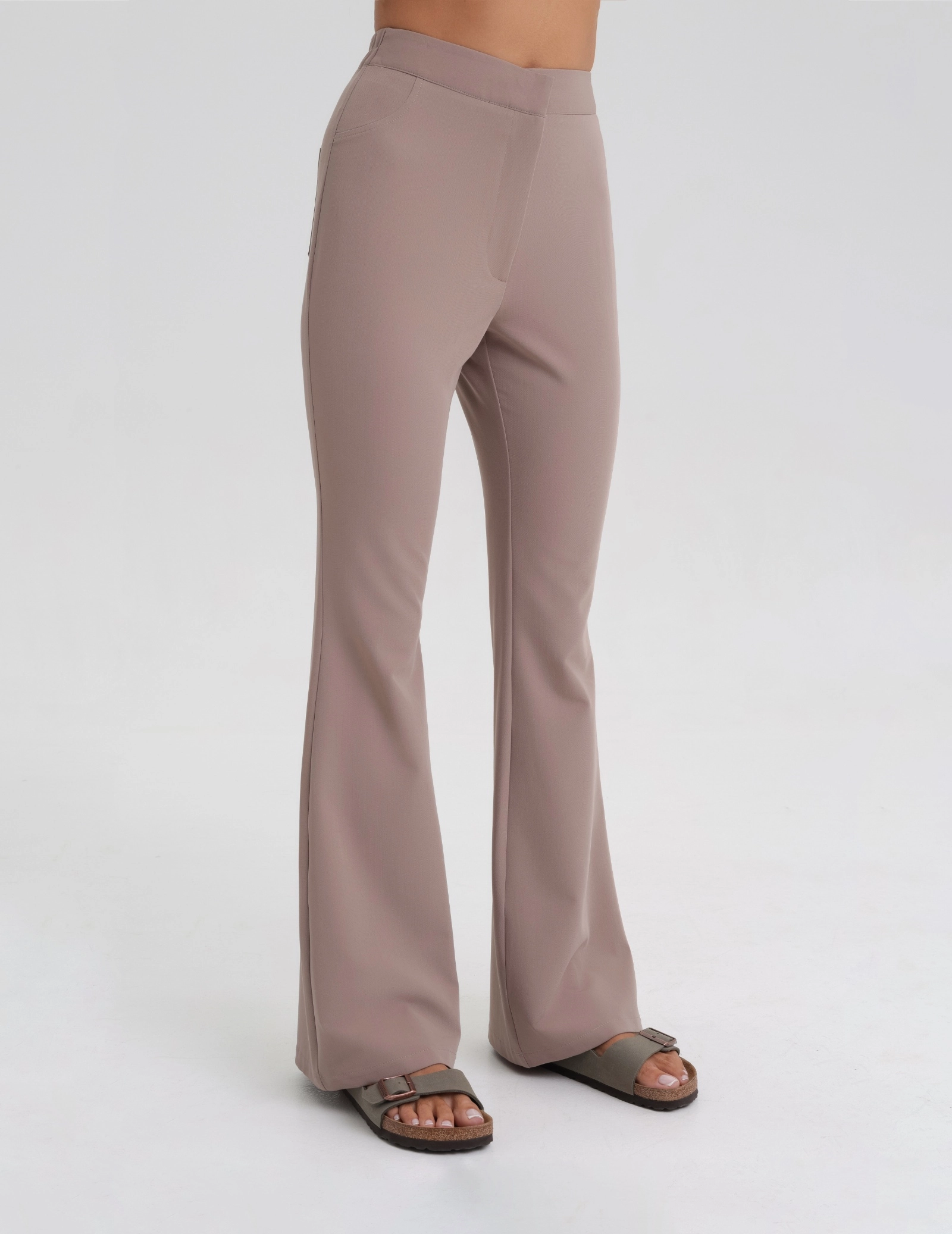 Damen Medizinische Hose Flare - BEIGE