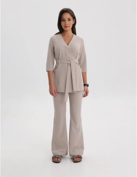 Damen Medizinische Hose Flare - COCONUT